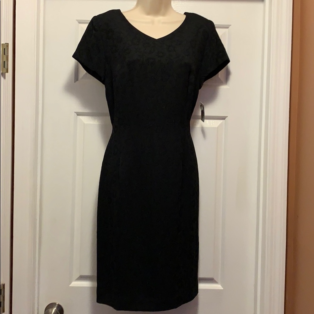 Talbots Vintage Textured Black Dress, NWT! - 10P